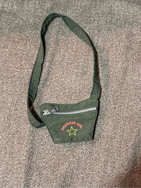American Girl Doll Green Crossbody Purse with Zipper